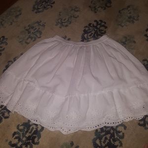 Crown and ivy white skirt
